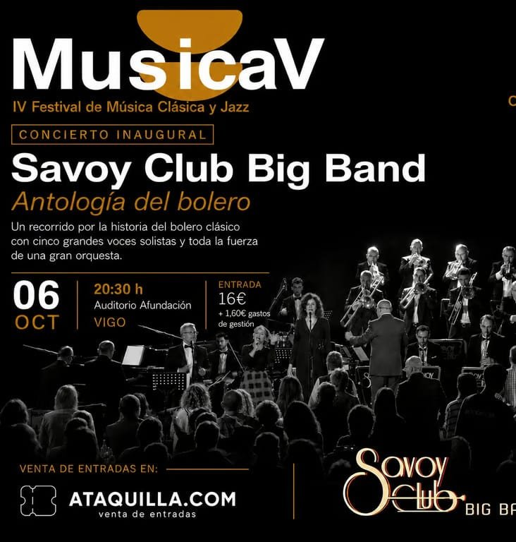MusicaV 2026: IV Festival Internacional de Música Clásica y Jazz - SAVOY CLUB BIG BAND