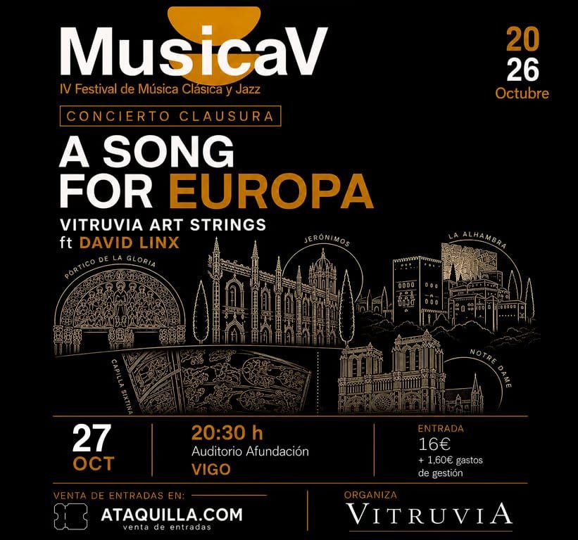 MusicaV 2026: IV Festival Internacional de Música Clásica y Jazz - VITRUVIA ART STRINGS & DAVID LINX
