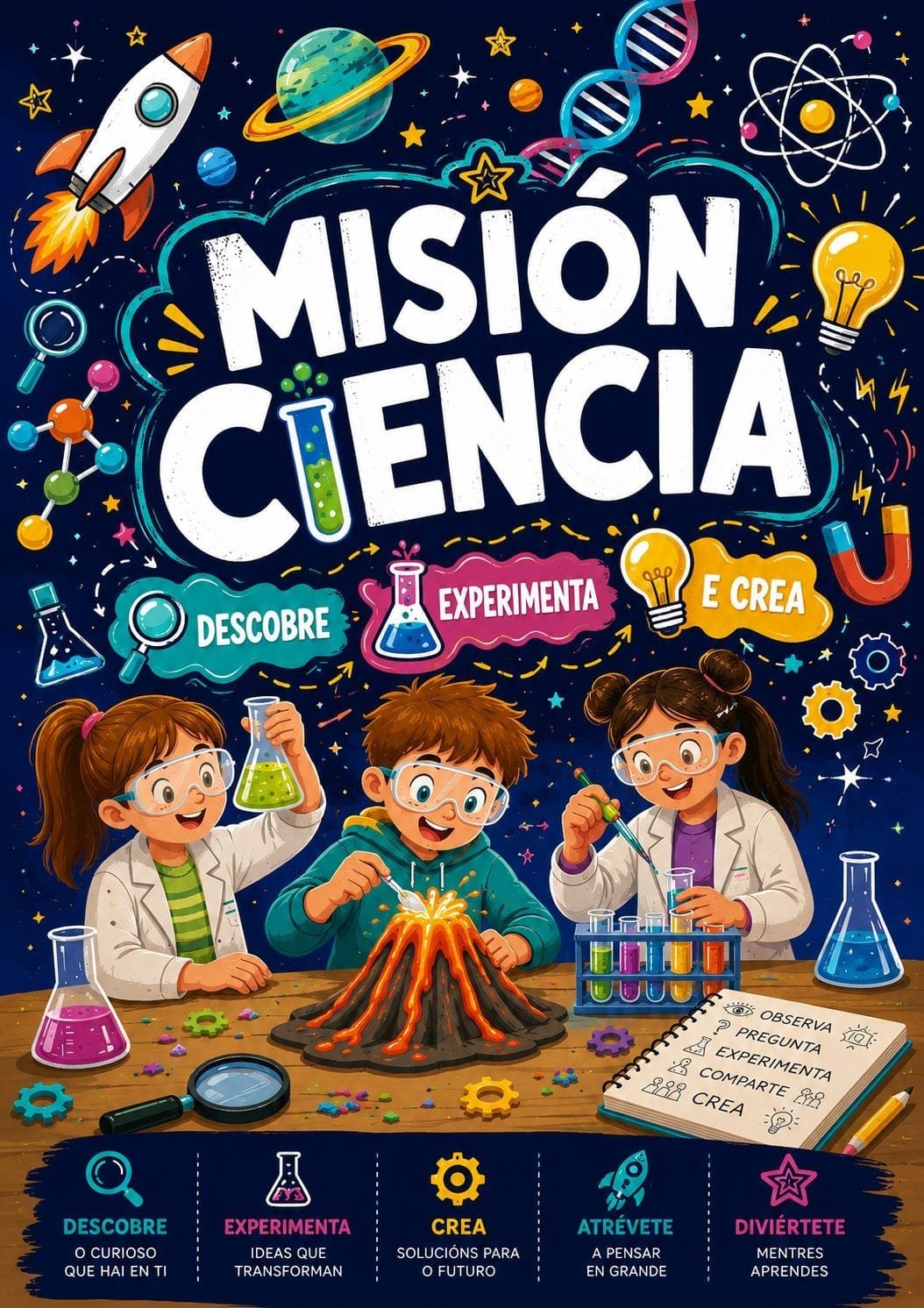 Misión ciencia: descobre experimenta e crea