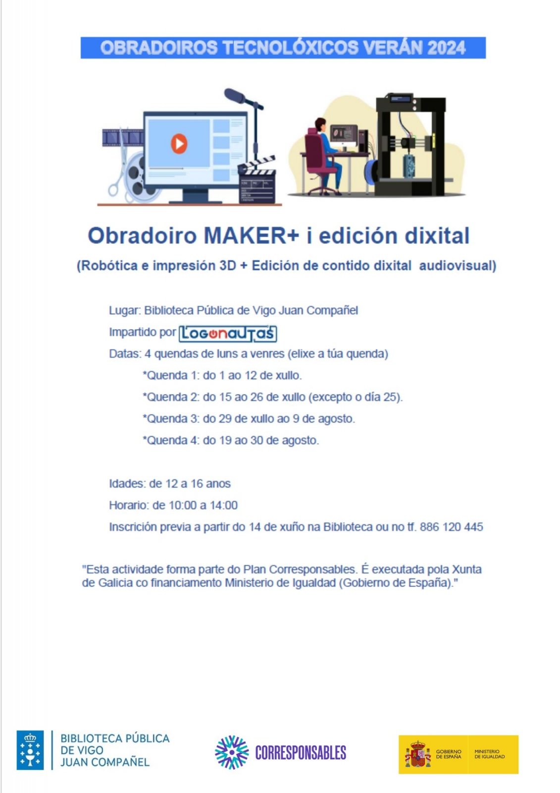 Obradoiro MAKER + edición dixital