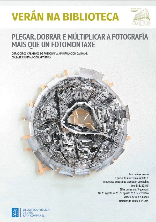 Obradoiros creativos de fotografía, collage e instalación artística