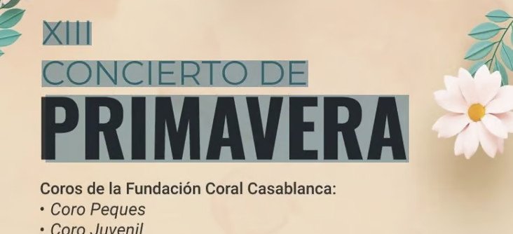 13 Concerto de Primavera Coros da Fundación Coral Casablanca
