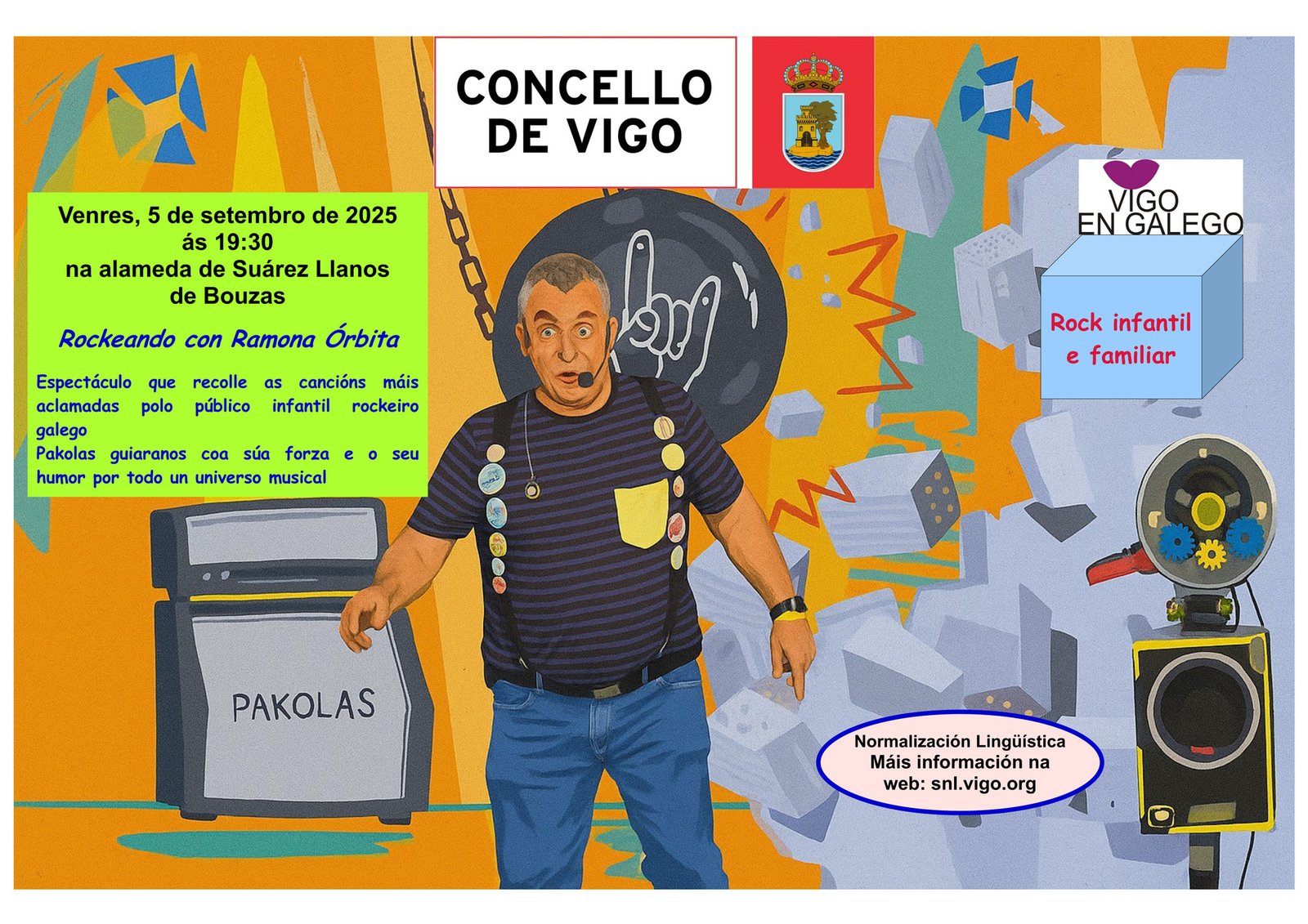 Concerto de Pakolas na alameda Suárez Llanos de Bouzas_público infantil e familiar Concerto de Pakolas na alameda Suárez Llanos de Bouzas_público infantil e familiar