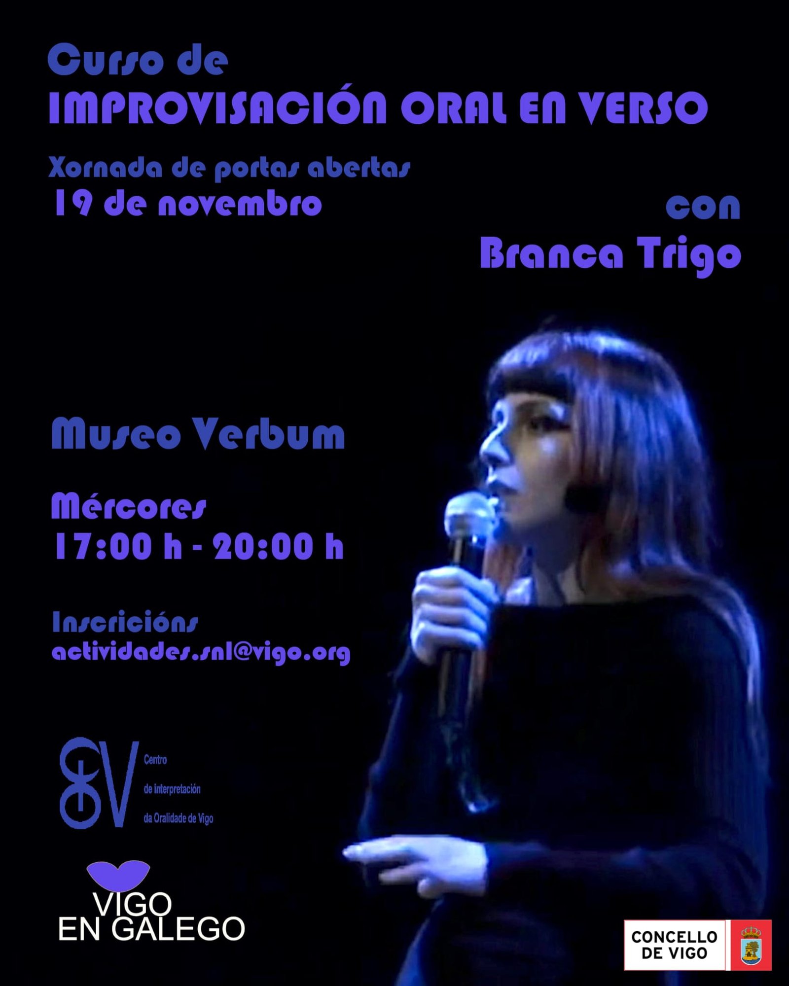 Xornada de portas abertas do Curso de improvisación oral en verso-regueifa con Branca Trigo