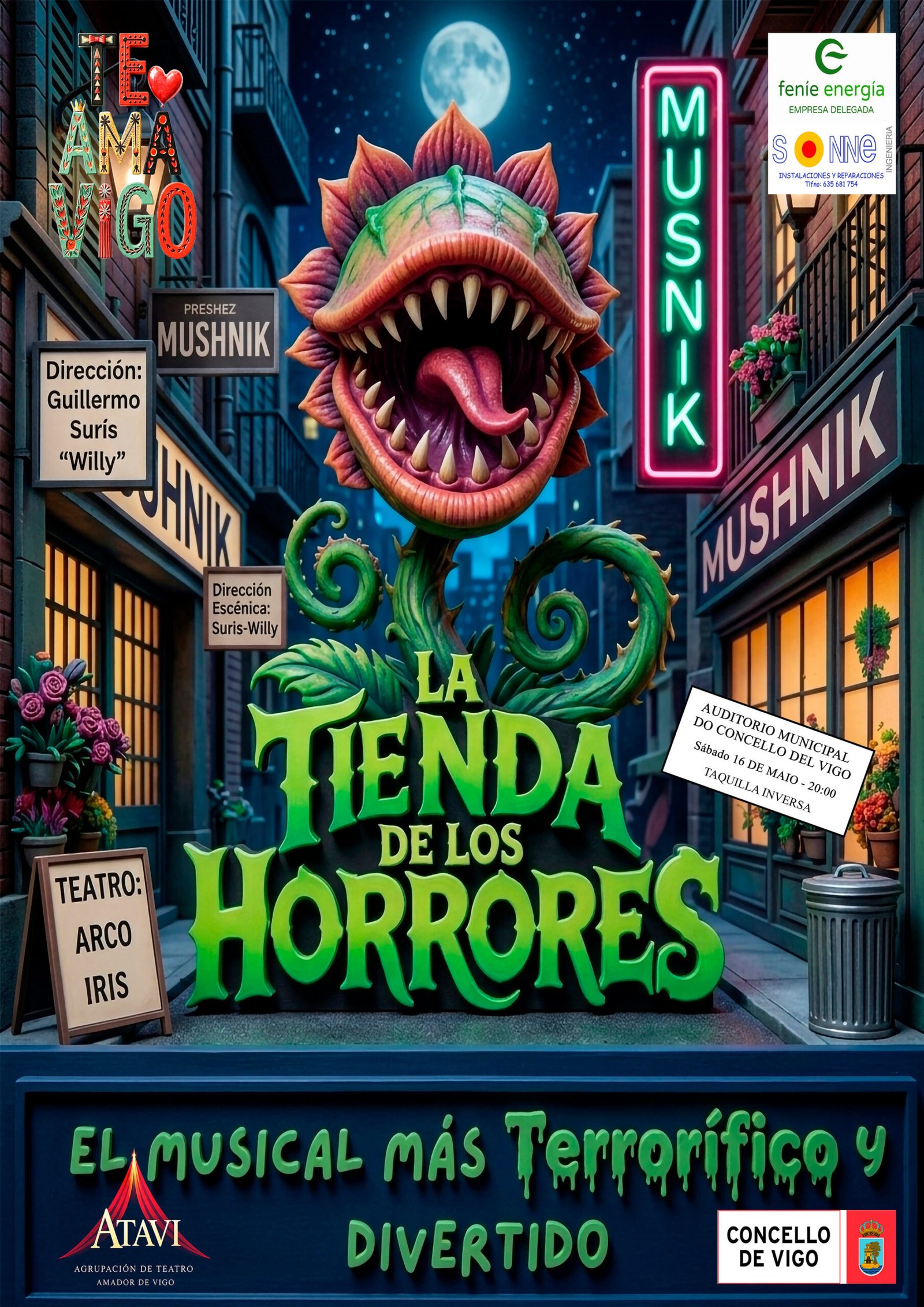II Mostra Teatro Amador-TEAMAVIGO. Teatro Arco Iris presenta «La tienda de los horrores»