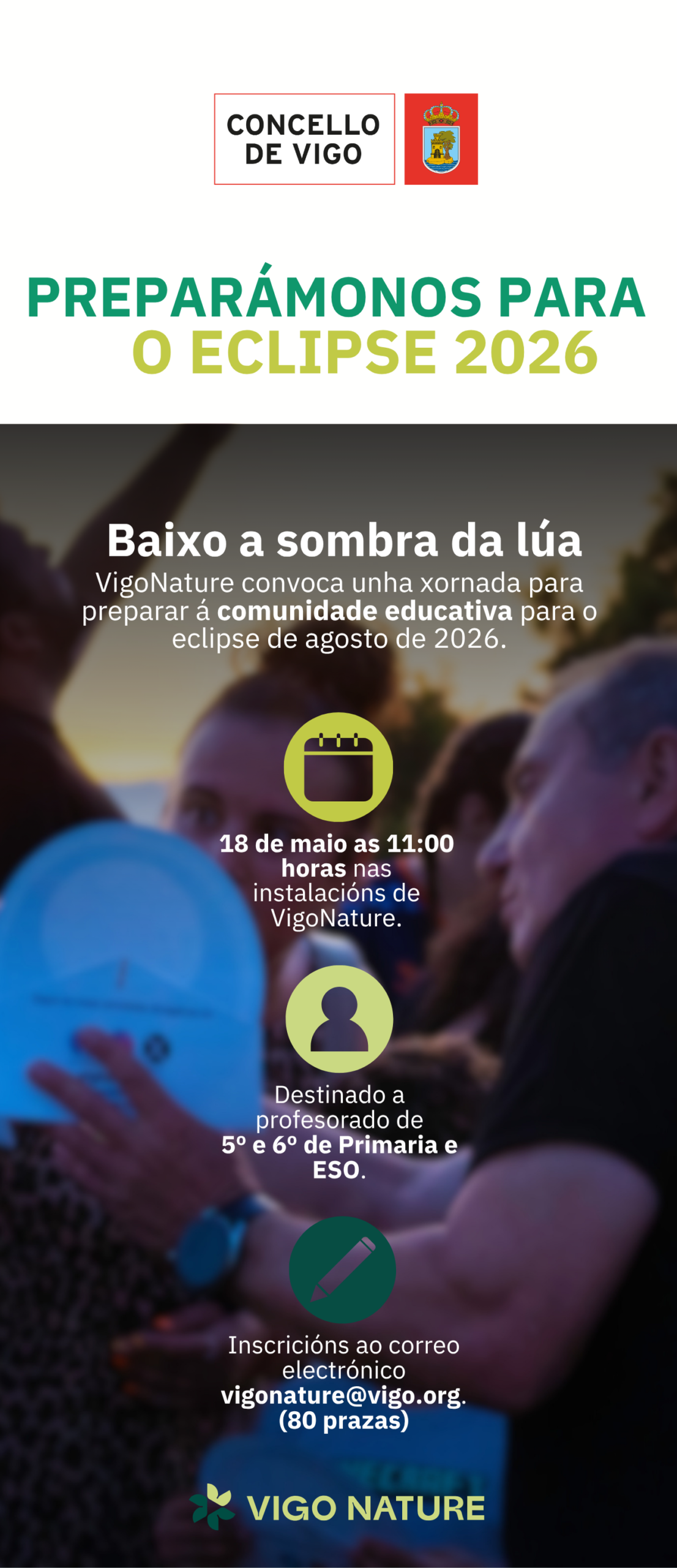 Formación Docence para a Eclipse o 18 de Maio en Vigo Nature