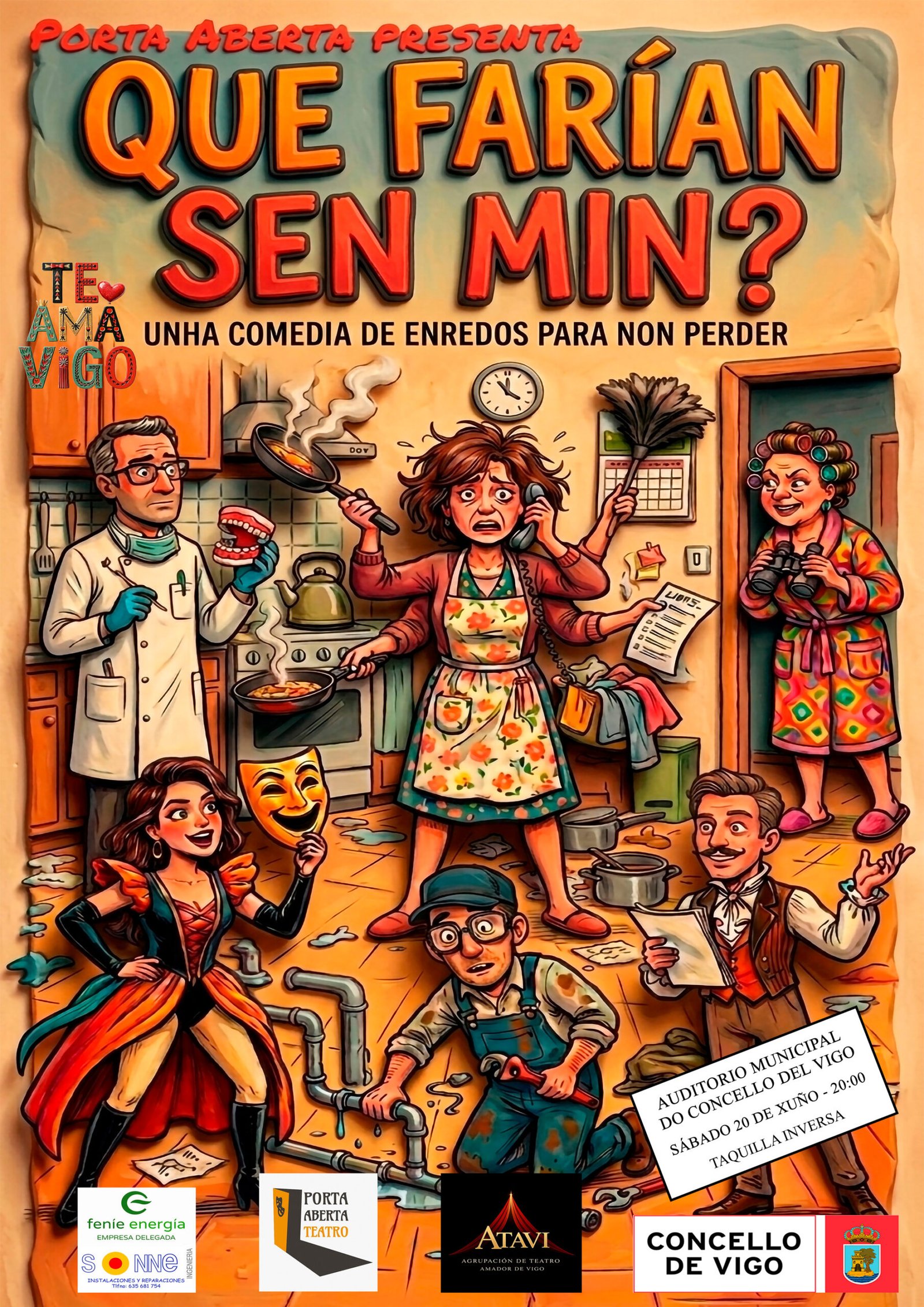 II Mostra Teatro Amador-TEAMAVIGO. Porta Aberta presenta «Que farían sen min?»