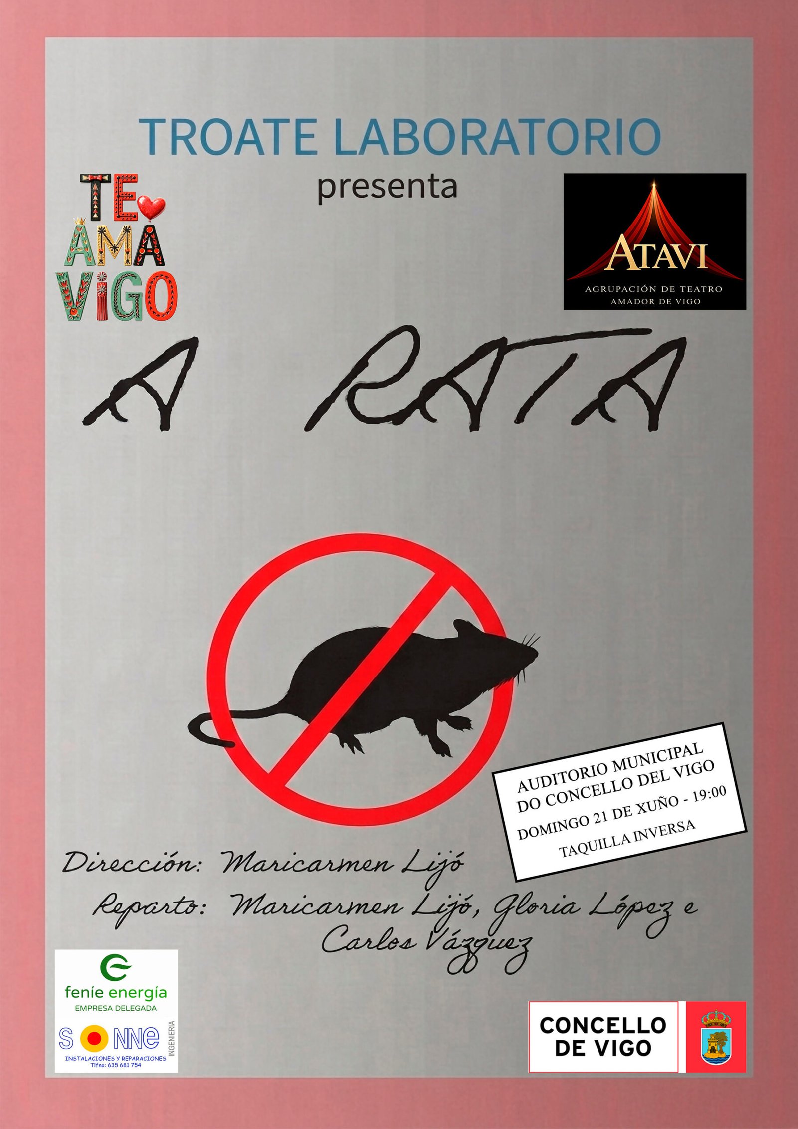 II Mostra Teatro Amador-TEAMAVIGO. Troate Laboratorio presenta «A rata»